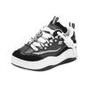 Skechers Уличная обувь Кеды Ретро Повседневные Универсальные Толстая подошва Удобные Износостойкие Легкие Увеличивающие рост Низкие Кеды 185320-BKW
