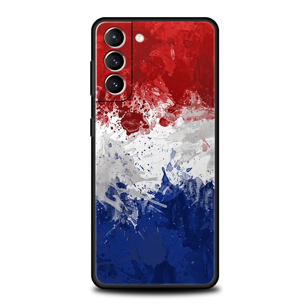 Чехол для телефона с флагом Франции, футболом и Парижем для Samsung Galaxy S24 S23 S22 5G S20 Ultra S21 FE S10 S9 Plus S10E S8 Lite 20, мягкий чехол