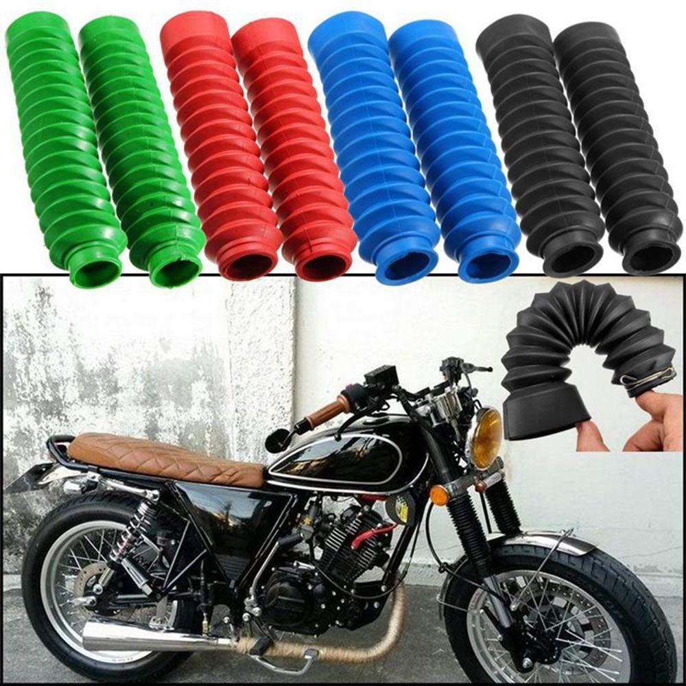 1Pair Fashion Universal New Front Fork Cover Motorcycle Rubber Protector Gaiters Boots Case
