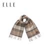 ELLE Wool Thousand Bird Grid Scarf Women's Autumn and Winter Classic Grid Pattern Retro Outdoor Warm Thick Shawl