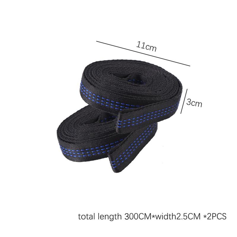 2 шт., сверхмощный 3 м ремень для гамака, подвесной ремень для дерева, уличная веревка для белья для кемпинга