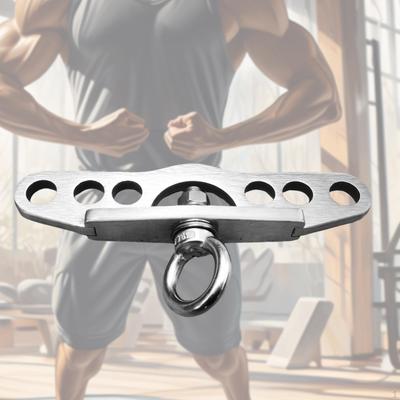 Адаптерная пластина двойного шкива к одинарному, приспособление для кабельного тренажера, тяговая штанга, канат для