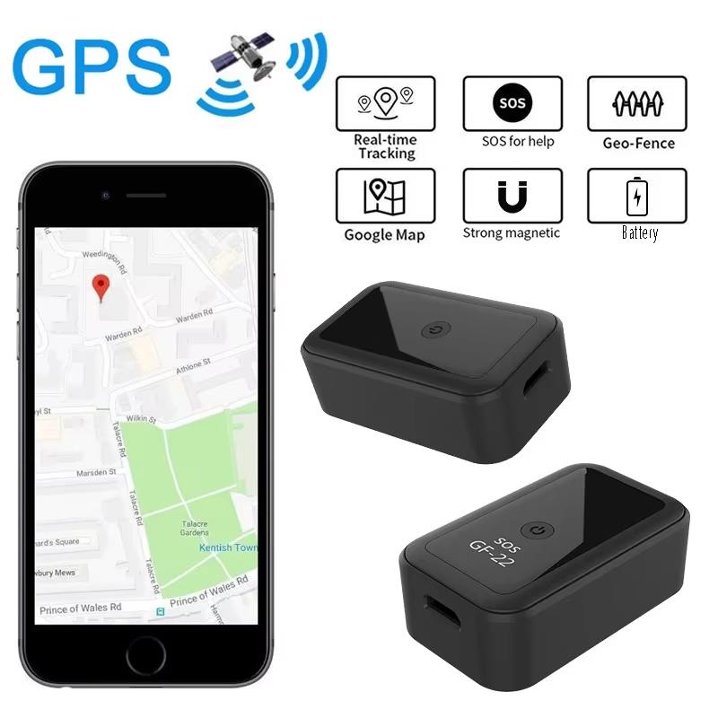 Mini GF-22 GPS-трекер для автомобиля, отслеживание в реальном времени, защита от кражи и потери, локатор с сильным магнитным креплением, позиционер сообщений SIM-карты автомобиля