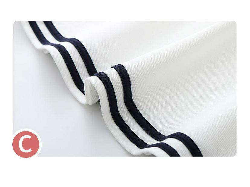 Девичье летнее платье в стиле колледжа темно-синего цвета - юбка-принцесса для возраста 12+