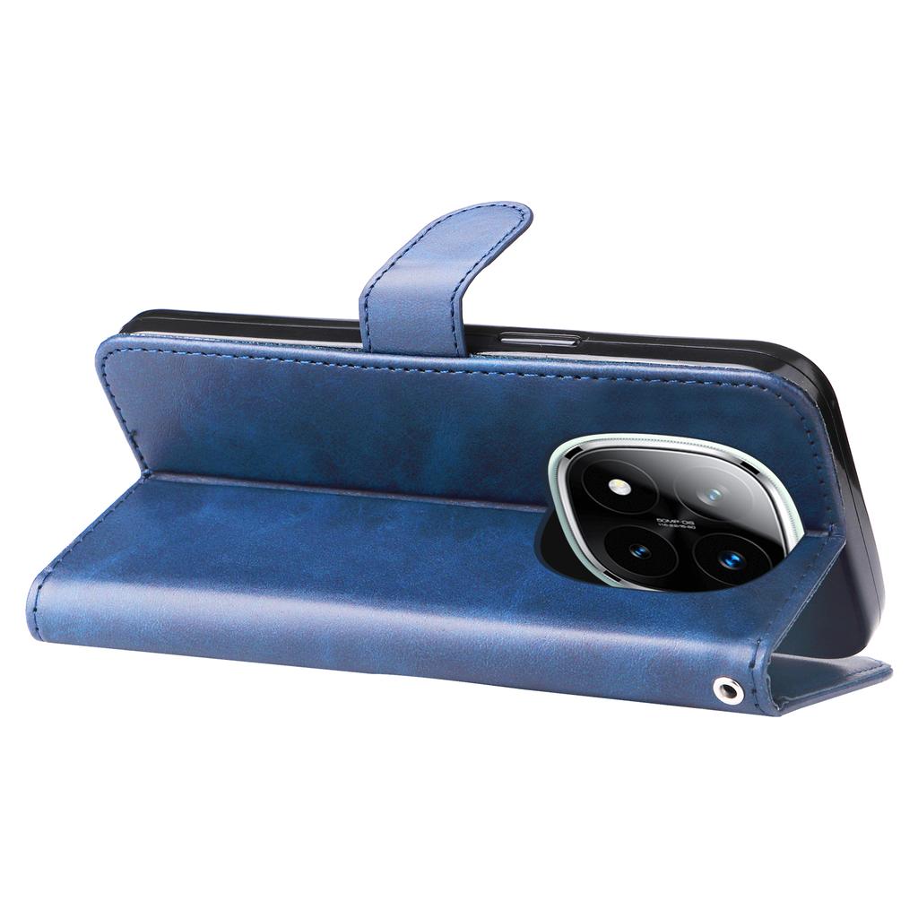 Чехол-книжка с молнией для Xiaomi Redmi Note 14 Pro+ 5G/Note 14 Pro 5G/Poco X7 5G, кошелек, текстура телячьей кожи, чехол для телефона из ПУ кожи