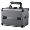 Hapilife Косметичка с двумя отделениями для косметики Макияж Косметический Макияж Ногти Большой Профессиональный Подарок на День Зеркало, Лоток, Коробка, Футляр, Хранение, Хранение,