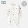 Комбинезон из хлопка с длинными рукавами для новорожденных с изображением слоненка - легкий комбинезон и пижама