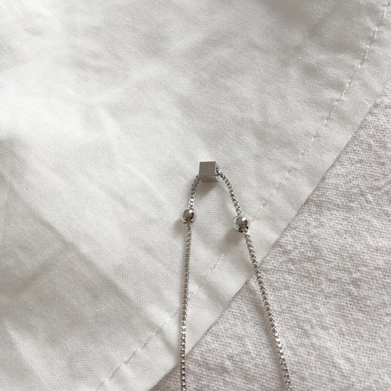 Новый серебряный браслет S925, простой матовый квадратный браслет, универсальное и милое украшение для женщин