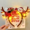 Christmas Elk Antler Headband - Festive Forest-Style Photo Prop for Adults