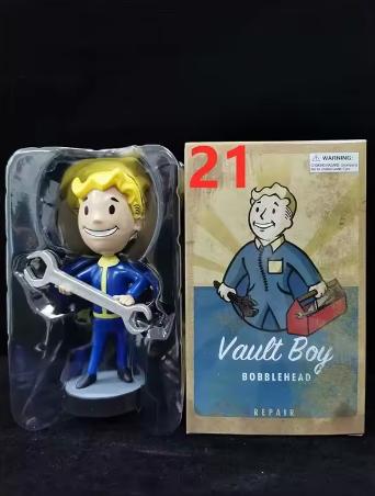 Милый Бобовая Голова Vault Boy Полный Набор Аниме Фигурка Действия Игрушки Статуя Коллекция Модель Кукла Настольное Украшение Дисплей Игрушки Подарки