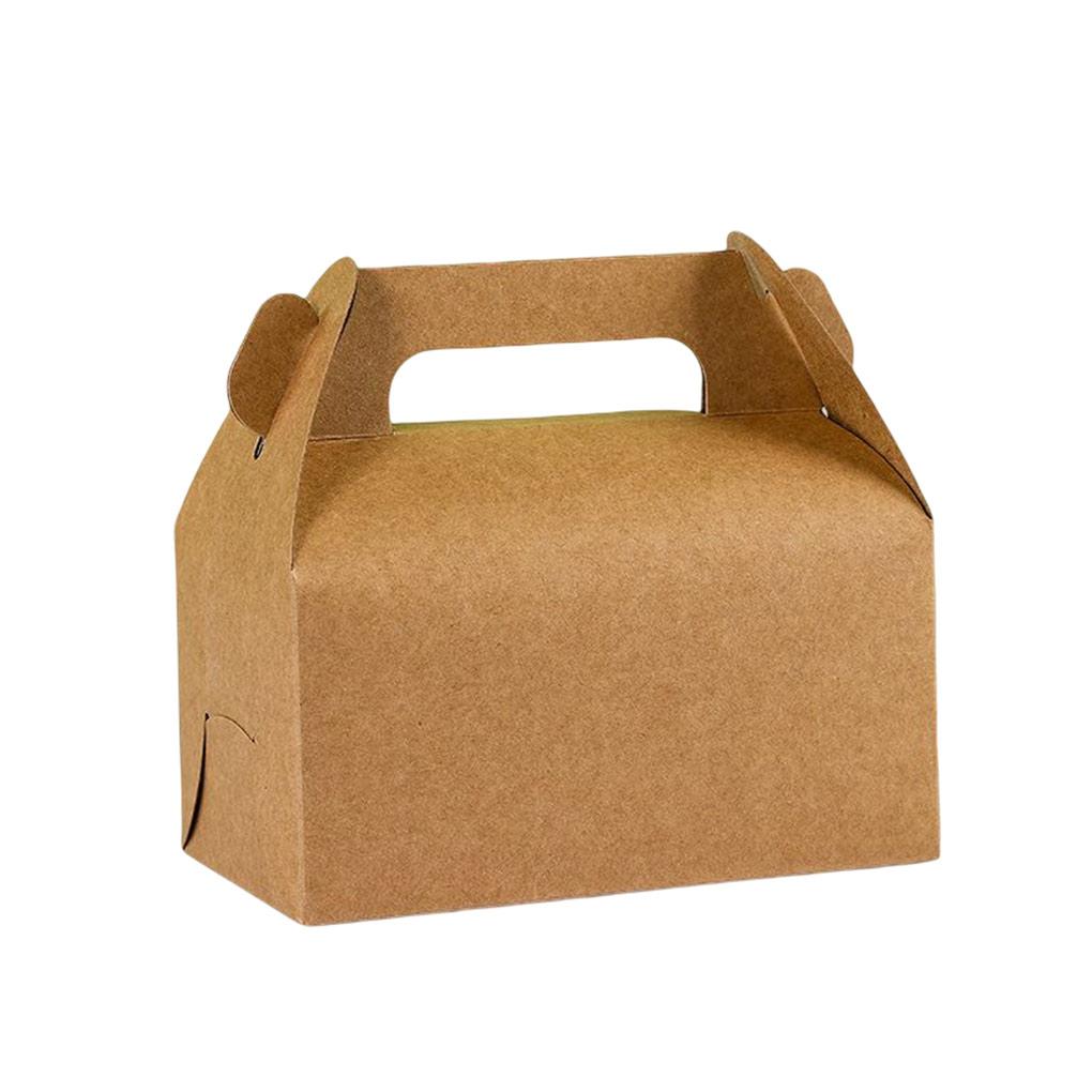 Коробка для хранения торта с ручками, коробки для вечеринок, еда, закуски, подарки, упаковка, ящик для яичного тарталетки для дома, ресторана, пекарни