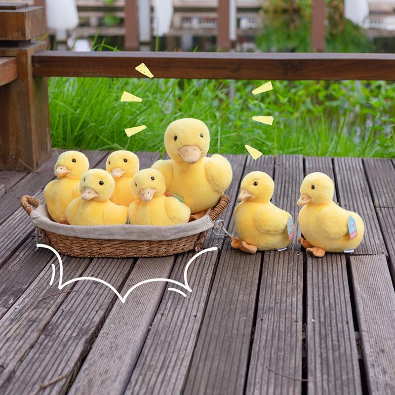Cute Yellow Duck Plush Toy Adorable Stuffed Animal For Kids Birthday And Holiday Gift