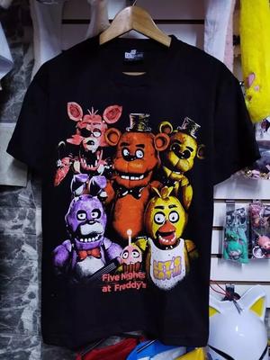 Перепечатка Five Nights at Freddy's базовая черная Унисекс Мужская Женская Футболка Унисекс Футболка