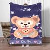 Дисней Даффи Медведь HD Фланелевый Тонкий Плед. Плед на Четыре Сезона. Дорожный пикник, для дивана, кроватей, гостиных, пушистые одеяла в подарок