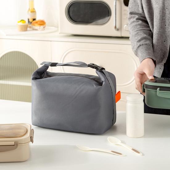 Сумка для ланч-бокса с застежкой-молнией, большая вместимость, водонепроницаемая, легко моется, легкая, портативная, изоляционная сумка для бенто