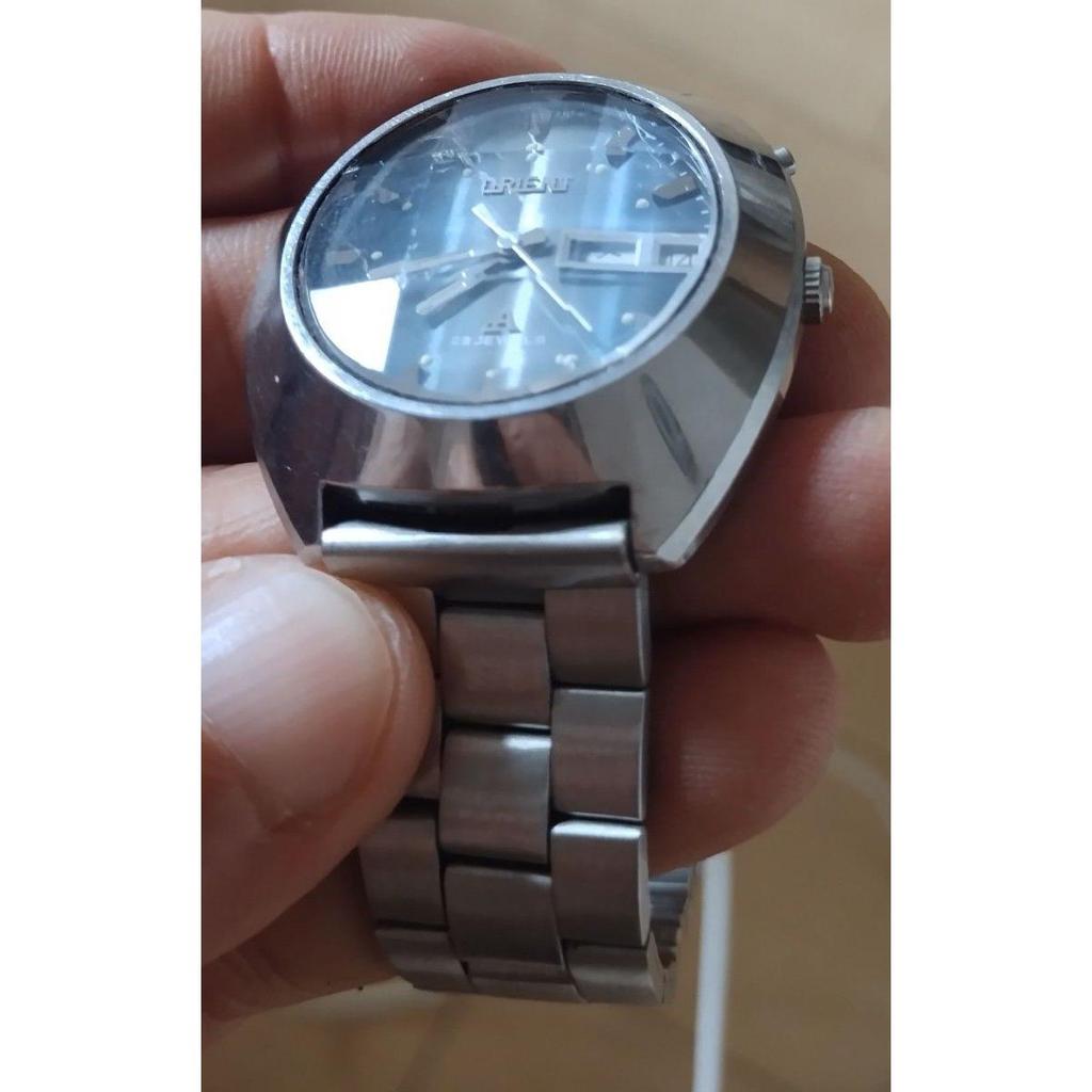 Used ORIENT 23JEWELS automatic men's watch day date vintage
