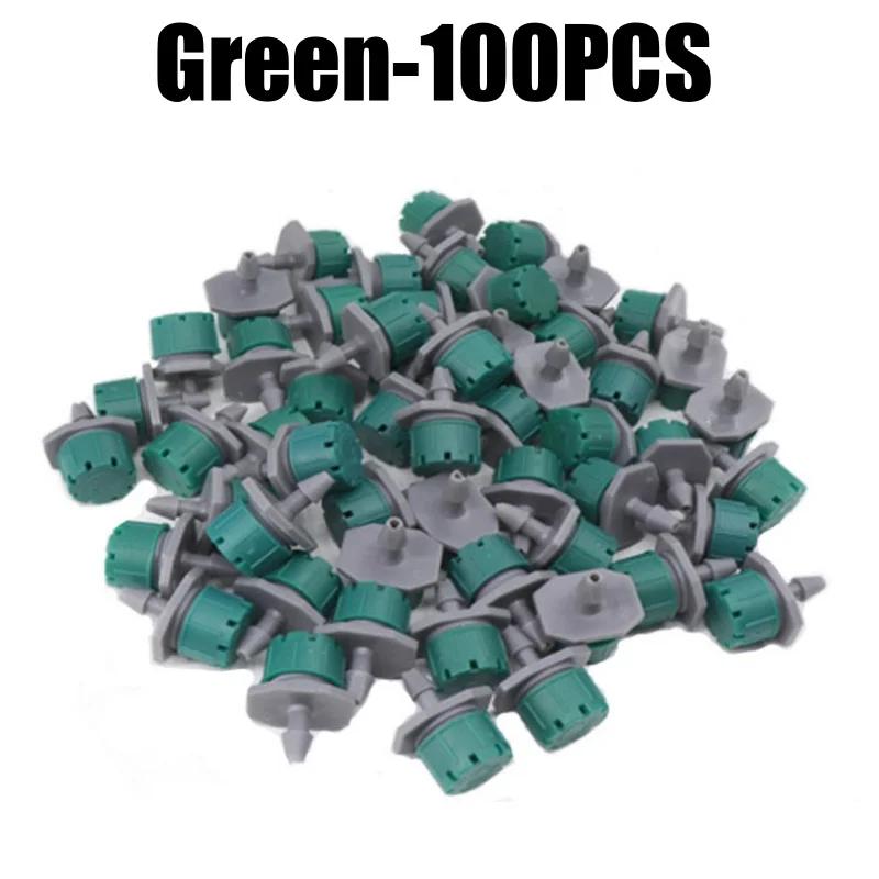 500PCS 4/7mm Garden Irrigation Nozzle Adjustable Dripper Sprinkler Emitter Micro Drip Balcony Yard Greenhouse Watering Spray