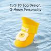 4Pcs/Set Silicone Pet Rain Boot Anti Slip Sole Wear Resistance Puppy Shoes Cartoon Waterproof Pet Paw Protector Rainy Weather