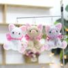 Cute Cute Bow Cat Doll Small Pendant Couple Doll Bag Hanging Decoration Keychain Plush Toy