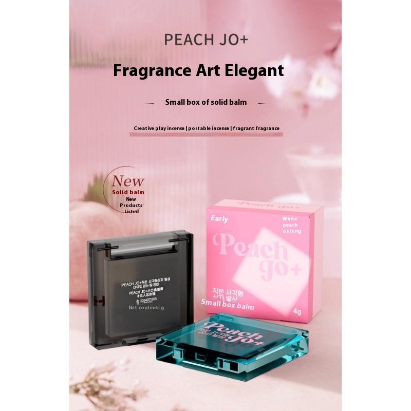 Small Square Box of Solid Balm for Women, Long-lasting Fragrance, Light and Elegant, Portable Application Type Solid Perfume