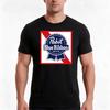 Pabst TShirt Summer Casual Cotton Tee Oversized Streetwear Tops Vintage Graphic Print Loose Fit Short Sleeve Cotton