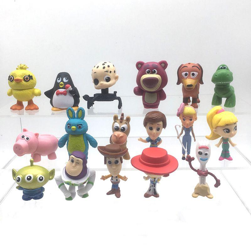 Toy Story 4 Fan-favorite Characters Mini Figures Set Of 17 For Decoration And Play