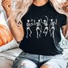 Рубашка на Хэллоуин Вечеринка на Хэллоуин Танцующий Скелет Рубашка Смешная Хэллоуинская Рубашка Скелеты Счастливого Хэллоуина Футболка