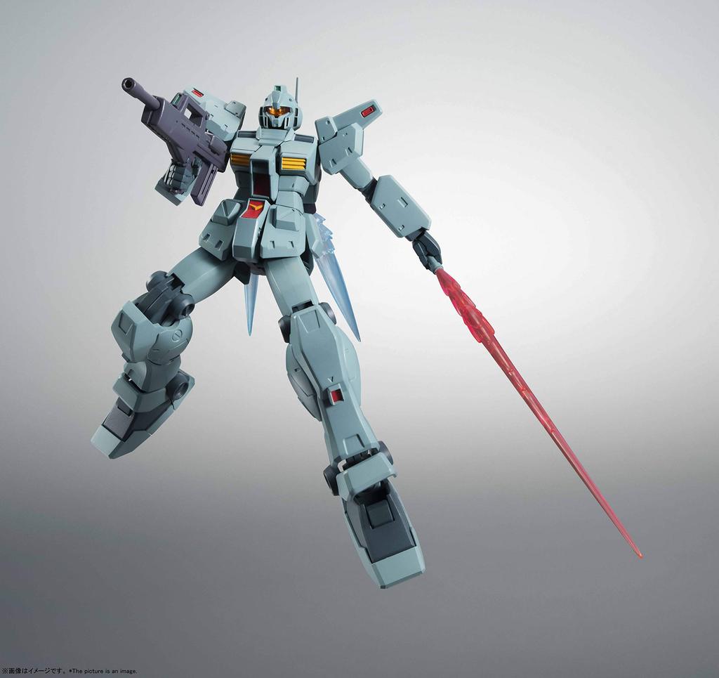 TAMASHII NATIONS ROBOT Spirits Mobile Suit Gundam 0083 Jim Custom 125 мм окрашенная подвижная фигурка [SIDE MS] версия RGM-79N. АНИМЕ. приблизительно. АБС и ПВХ
