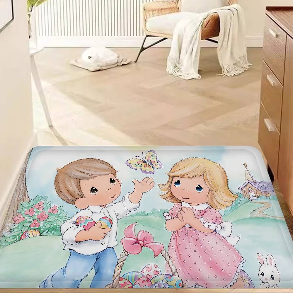 Precious Moments Милый коврик для ванной Ретро Множественный выбор Ковер для гостиной кухни Нескользящие прикроватные коврики