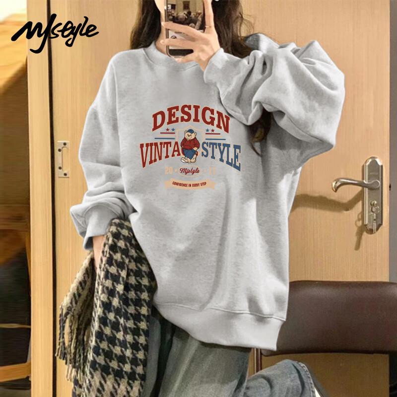 MJ STYLE NW21 American Pocket Bear Fleece Sweatshirt