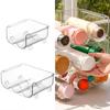 1/2/3 Grids Refrigerators Organizer Bins Soda Can Beverage Bottle Holder Kitchen Storage Rack Container Fridge Pantry Organizer