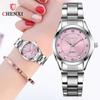 Fasinon Elegant Women Casual Watches Pink Rhinestone Simple Minimalism Lady Quartz Wristwatch 3ATM Waterproof CHENXI Brand Clock