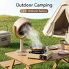 Portable Mini Range Hood 3000mAh Rechargeable Smokeless Extractor Fan with Activated Carbon Filter 125° Adjustable Angle 2 Speed Desktop Smoke Absorbe