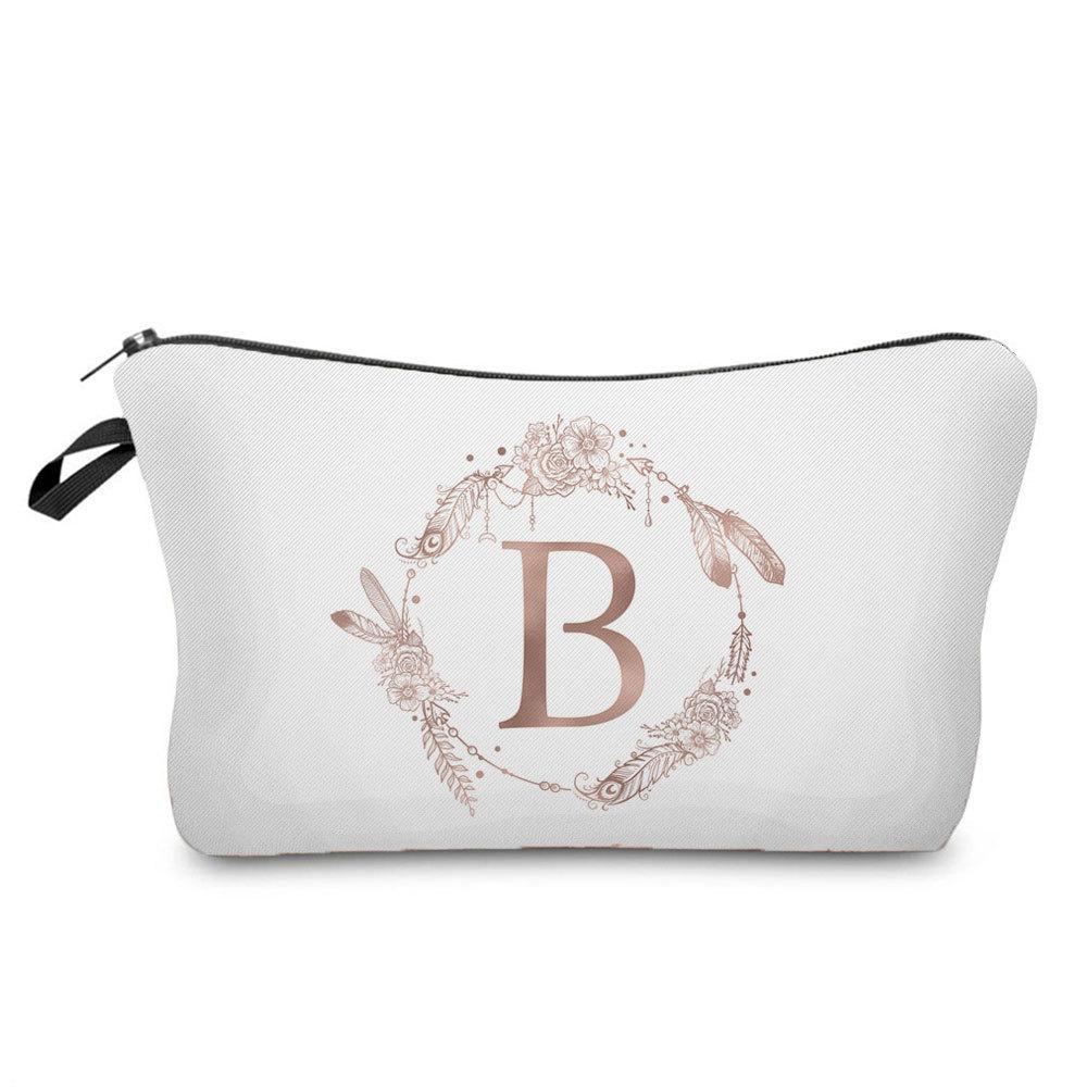 Женская косметичка с принтом букв Органайзер для туалетных принадлежностей Дорожный чехол для хранения