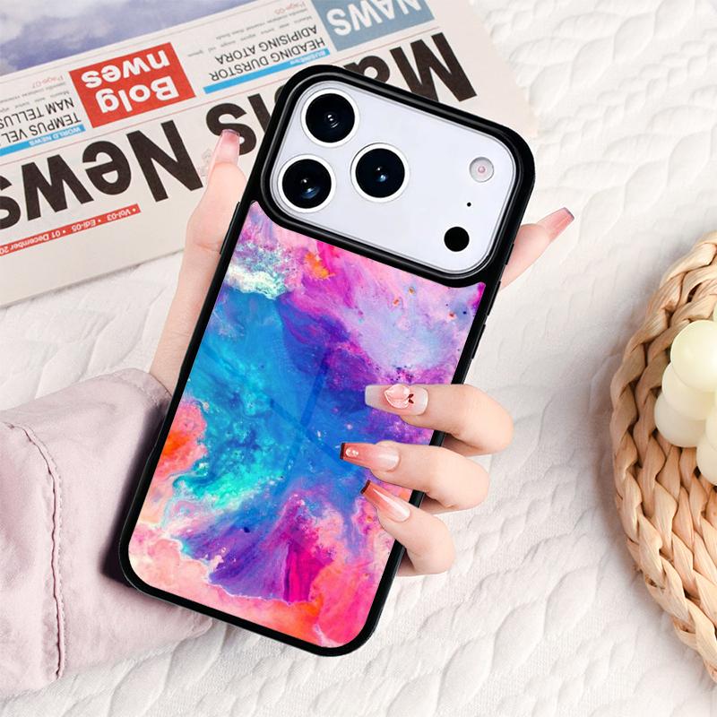 Чехол для телефона с акварельным рисунком для IPhone 17 16e 15 14 13 12 11 Pro Max Air Mini Мягкая защитная крышка