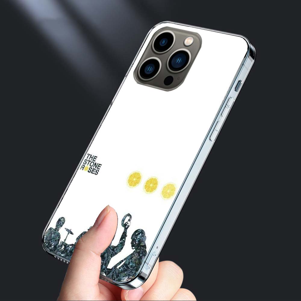 Чехол для телефона Stone-R-Roses для iPhone 16E 15 Pro 14 Plus 17E 16 17 Pro Max Air 11 12 13 Mini Ударопрочный Capa Милый Чехол TPU