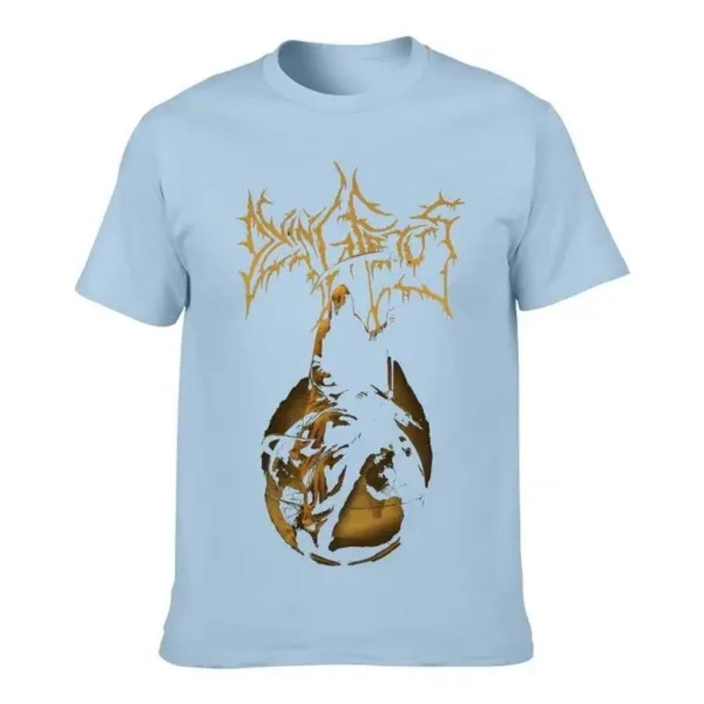 Футболка Dying Fetus Reaper 2024 Высокое качество Брендовая футболка Повседневная Короткий рукав Круглый вырез Модная С принтом 100% Хлопок