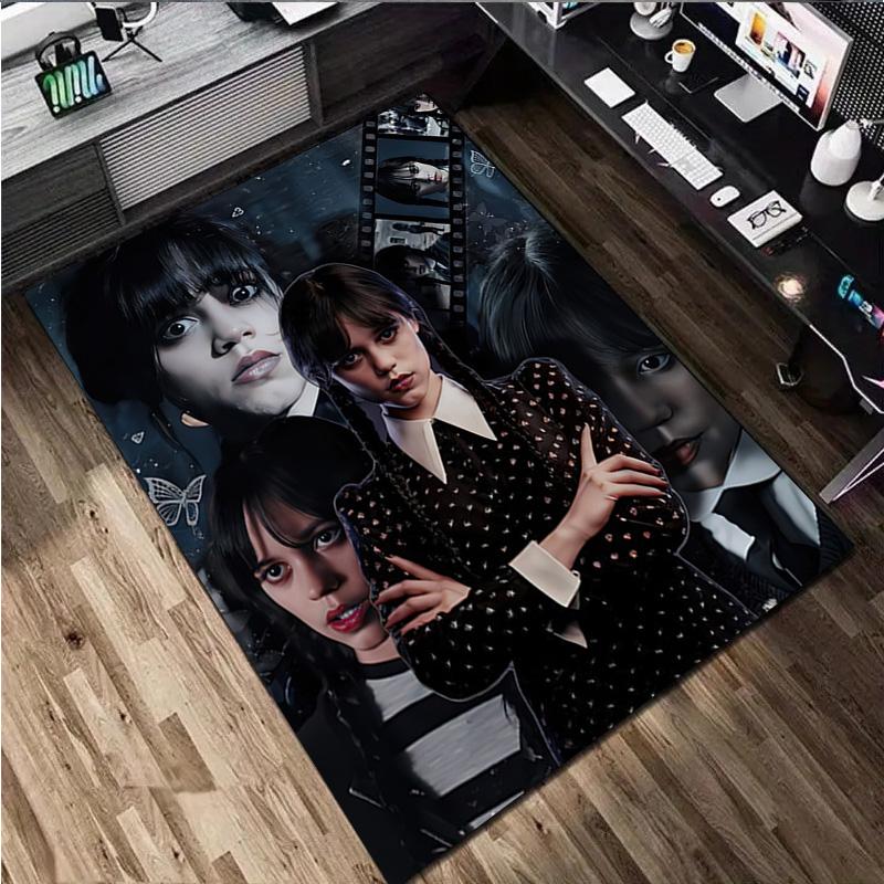 1Pc Wednesday Rug - Home carpet Office Decorative Carpet For Living Room Bedroom Door Mat Floor Rug Computer Chair Area Rug