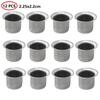 12 Pcs Mini Candle Jars Round Metal Candle Cups Tea Light Tins DIY Tealight Holders Home Decor DIY Handmade Candle Containers