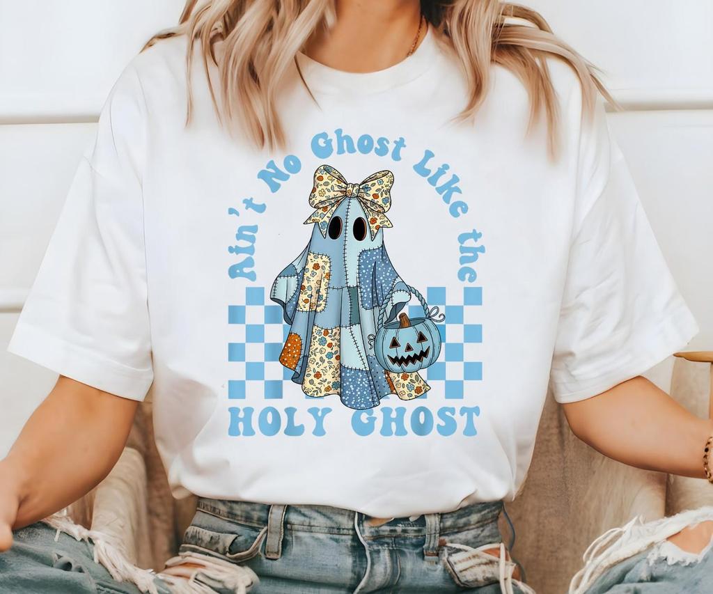 Ain’t No Ghost Like The Holy Ghost Shirt, Funny Christian Halloween Tee, Bible Verse Ghost Shirt, Holy Spirit Ghost Tee, Holy Ghost T-Shirt
