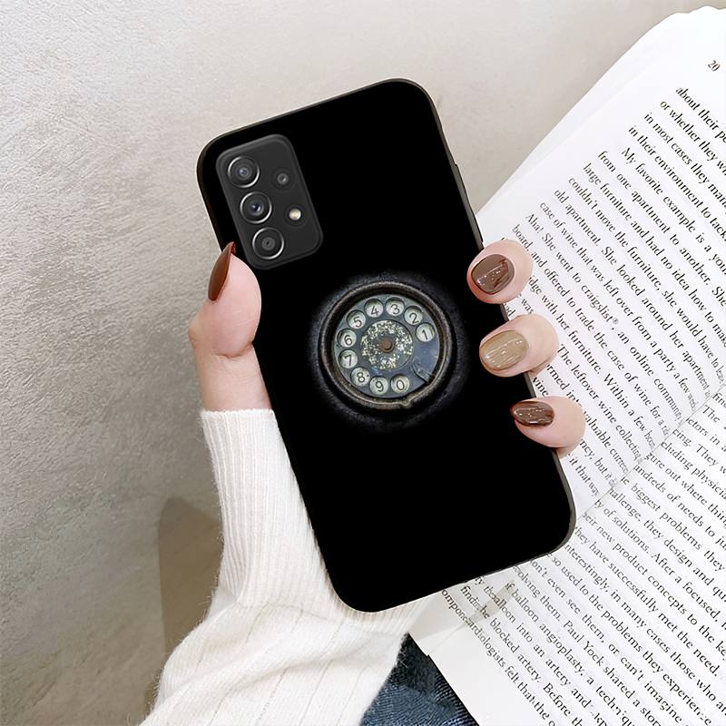 Чехол для телефона с поворотным диском в стиле ретро для Samsung Galaxy A02 A12 A21 A22 A32 A41 A42 A51 A71 A72