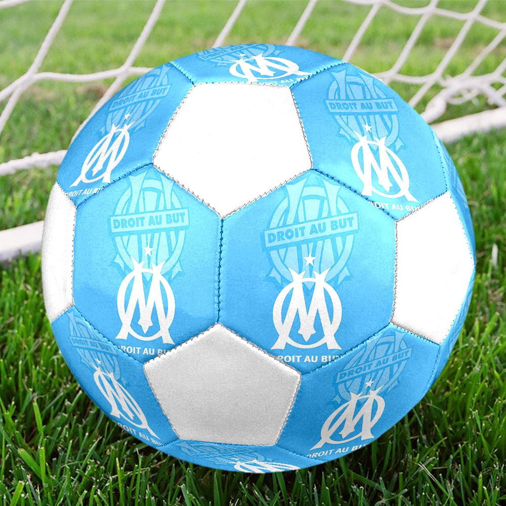 Olympique de Marseille football club Indoor Size 5 Soccer Ball Colorful Machine Stitched PVC Competition Ready Durable High-Bounce