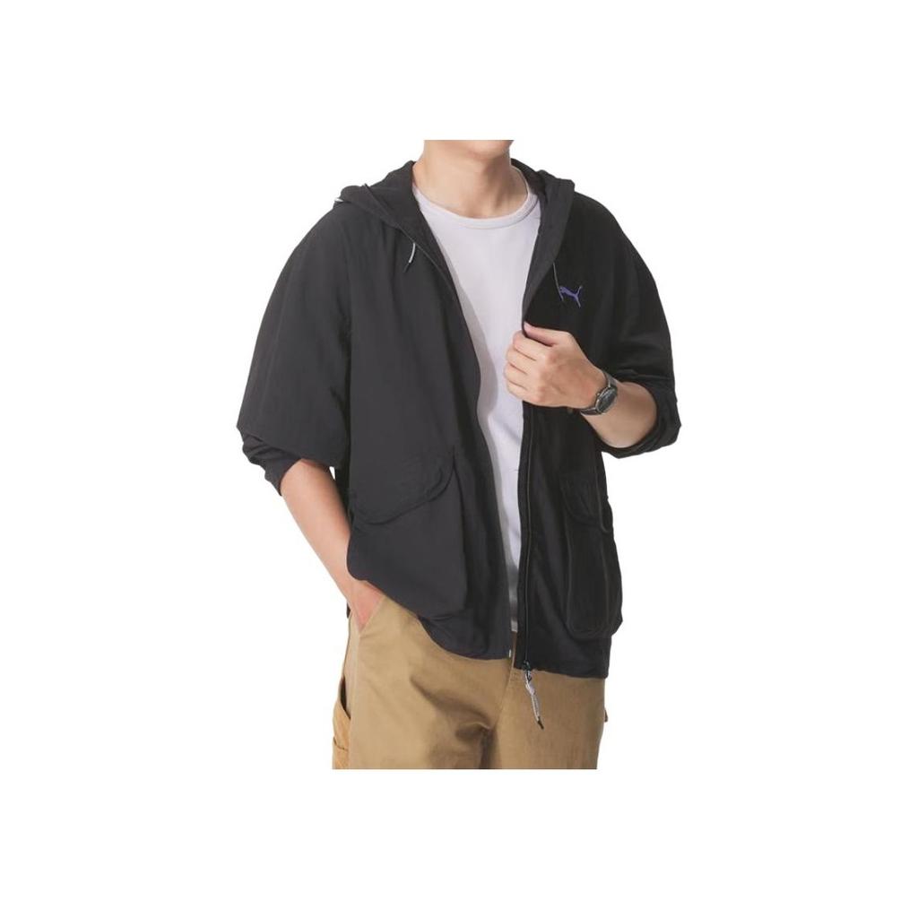 Puma Повседневная модная куртка с капюшоном, ветрозащитная, дышащая, спортивная, мужская куртка 633866-01