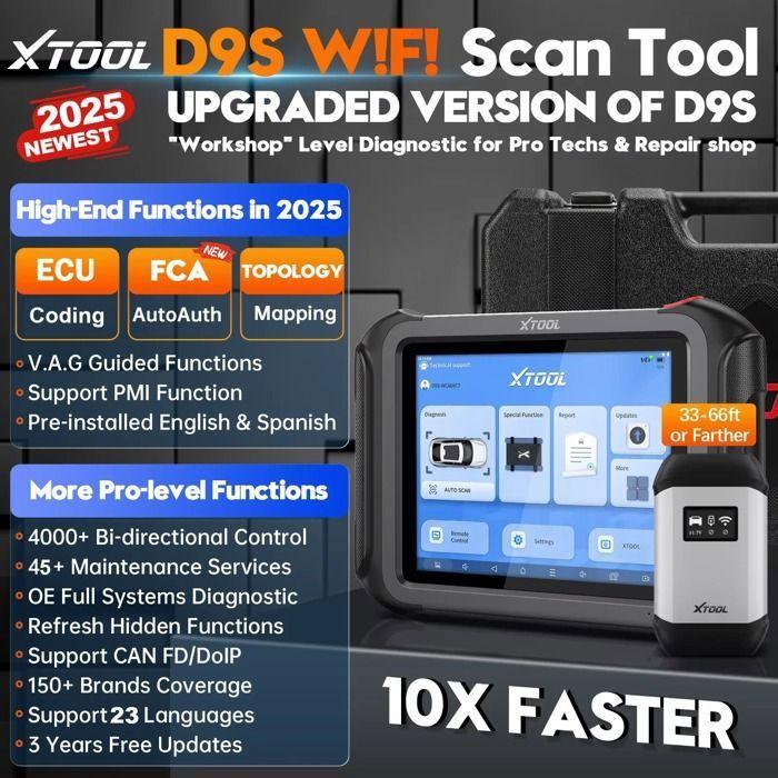Outil de Diagnostic automobile - BAZARLAND30 - D9S - Écran 9,7 pouces - WiFi - Compatible BMW et 10 000 modèles