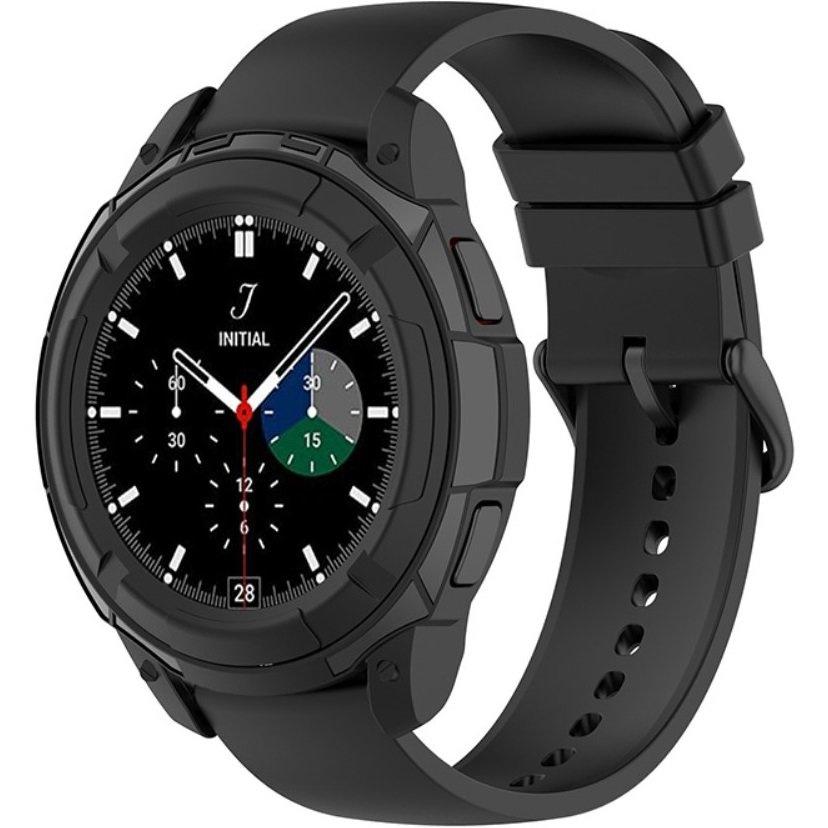 Case with bezel ring for Samsung Galaxy Watch4 Classic 46mm, Black