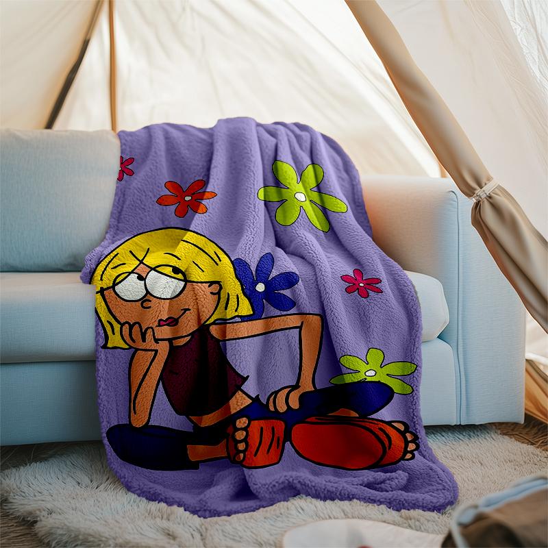 Lizzie McGuire Theme Printed Blanket - Perfect for Couch, Bed, Travel & Outdoor Use | Machine Washable, Cozy & Durable.