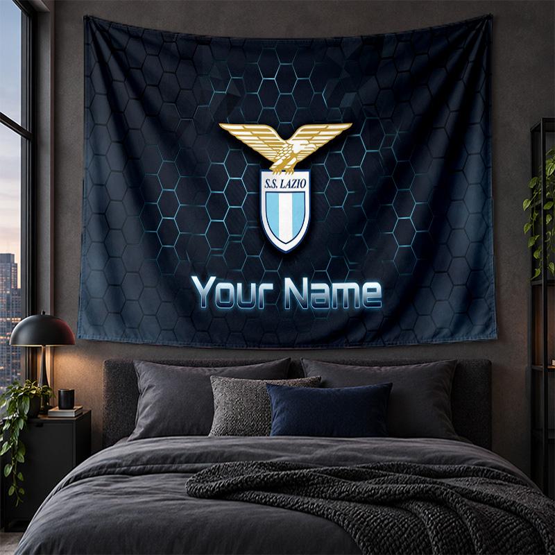 Personalized Tapestry Wall Hanging Lazio FC Pattern Art Background Cloth