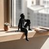 Уникальные Офисные Настольные Аксессуары, 3D Печатная Фигурка Отдыхающего Путешественника, Декор-Скульптура Сидящая на Краю, Стильные Домашние Украшения, Художественное Настольное Украшение