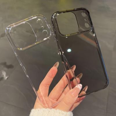 Прозрачный Ультратонкий Жесткий PC Чехол для iPhone 17 Air 16 15 14 Plus 13 12 Pro Max Прозрачный Глянцевый Простой Ударопрочный Задняя Крышка Capa