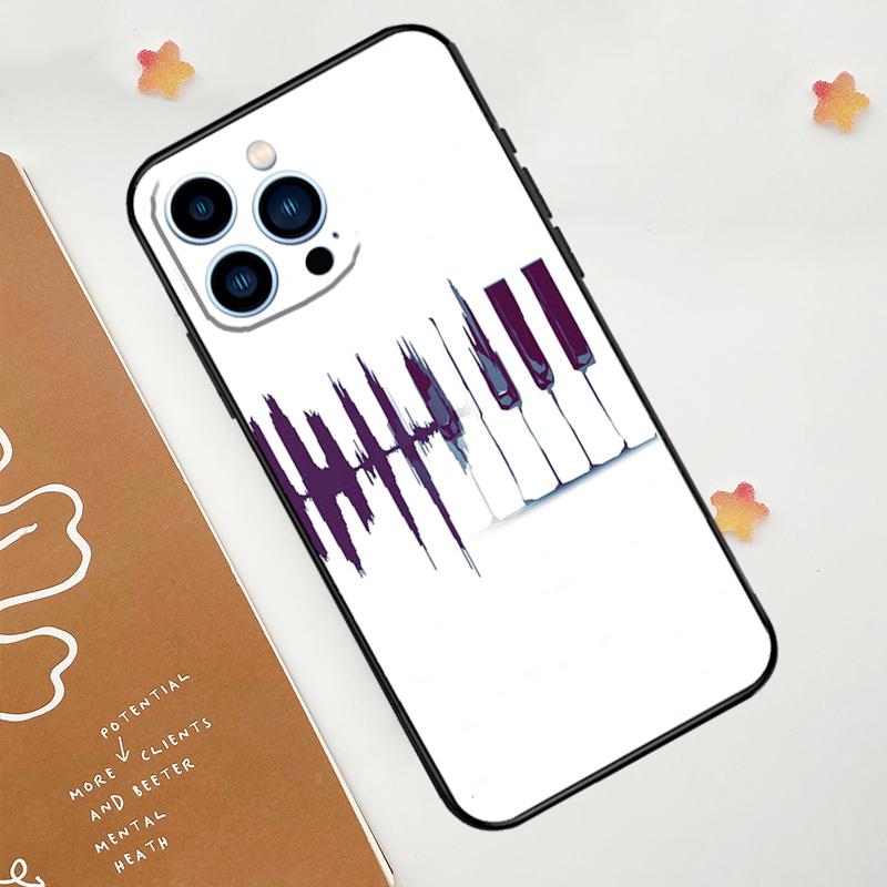 Минималистичный чехол для телефона для любителя музыки для iPhone 17 Pro Max 14 13 12 11 15 16 Pro Max mini 15 Plus 16e 17 Air Funda